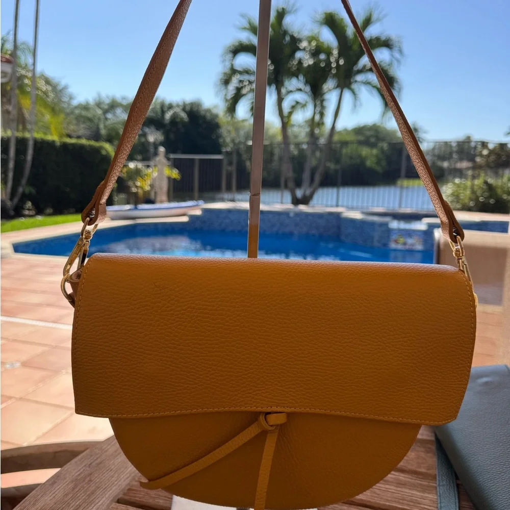 Elegant Real Italian Leather Shoulder Bags